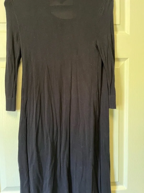 bobeau Black Ribbed Open-Front Cardigan - Picture 2 of 5